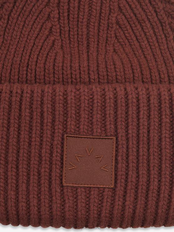 BD04L522 chocolade cresta geribde muts vrouwen Varley accessoires
