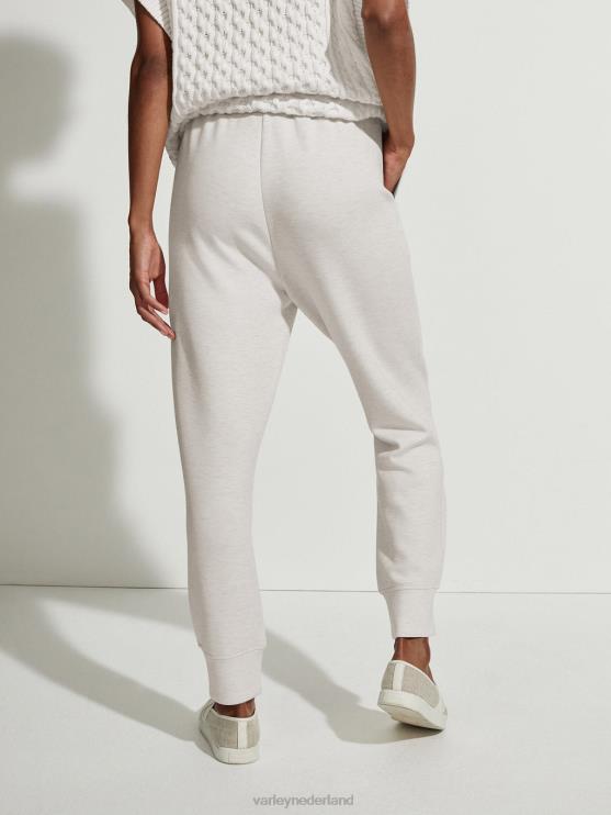 BD04L336 ivoor mergel hyde relaxte joggingbroek met boorden vrouwen Varley kleding