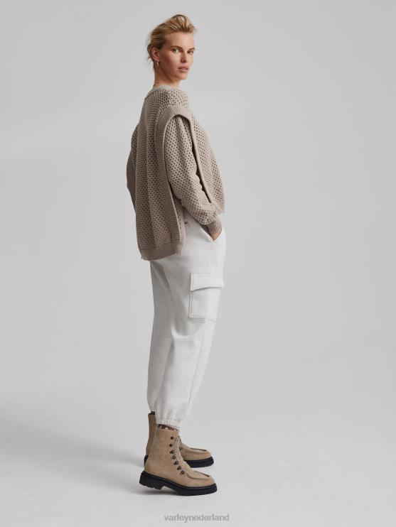 BD04L368 ivoor mergel clarice broek vrouwen Varley kleding