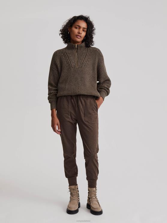 BD04L374 diepe chocolade mergel hertog jogger vrouwen Varley kleding