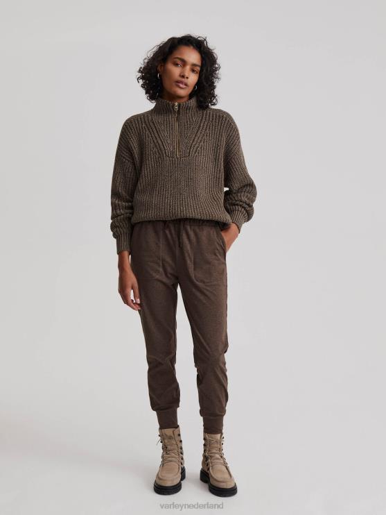 BD04L374 diepe chocolade mergel hertog jogger vrouwen Varley kleding