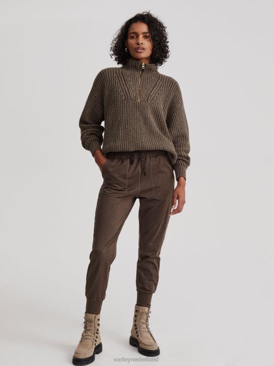 BD04L374 diepe chocolade mergel hertog jogger vrouwen Varley kleding