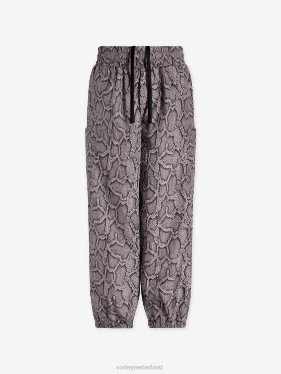 BD04L376 zilveren pythonslang Hamilton broek vrouwen Varley kleding