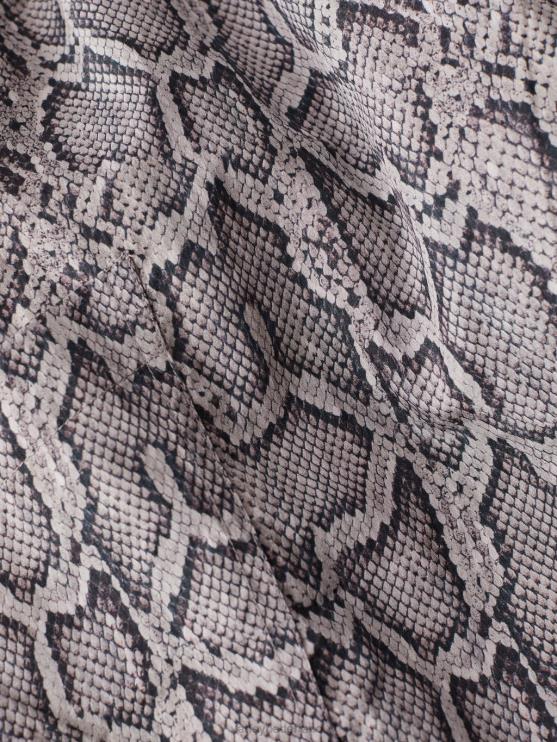 BD04L376 zilveren pythonslang Hamilton broek vrouwen Varley kleding