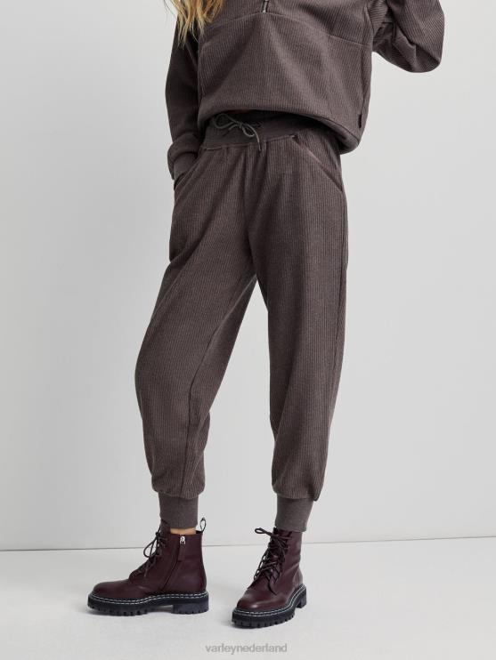 BD04L377 chocolade mergel ascot joggingbroek vrouwen Varley kleding