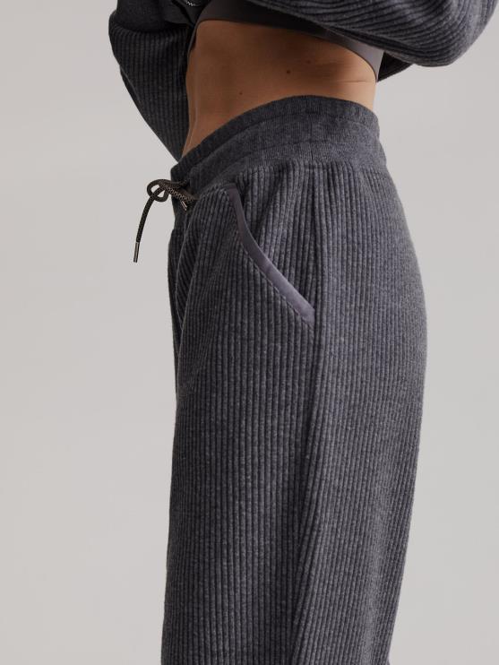 BD04L379 houtskool mergel ascot joggingbroek vrouwen Varley kleding