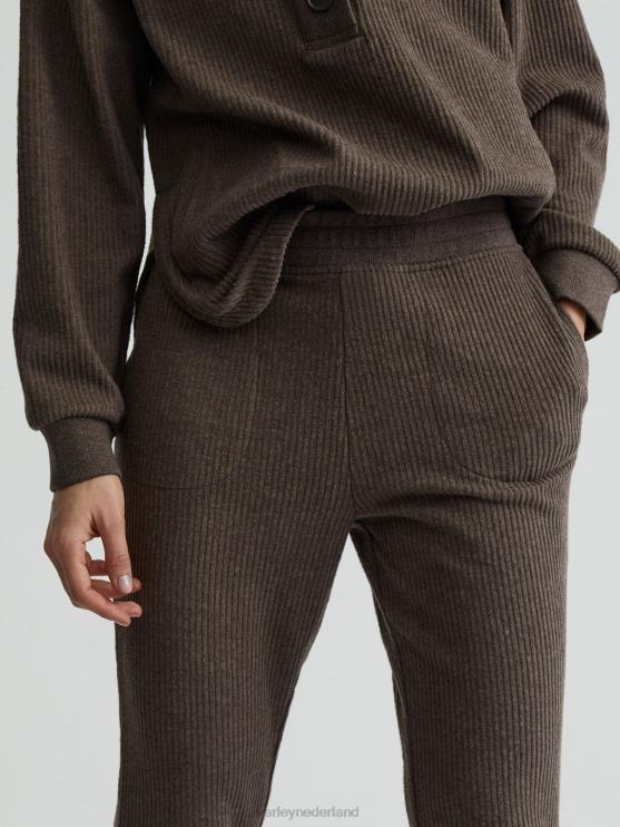 BD04L381 chocolade mergel russel joggingbroek vrouwen Varley kleding