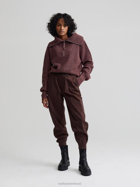 BD04L395 koffieboon donovan broek vrouwen Varley kleding