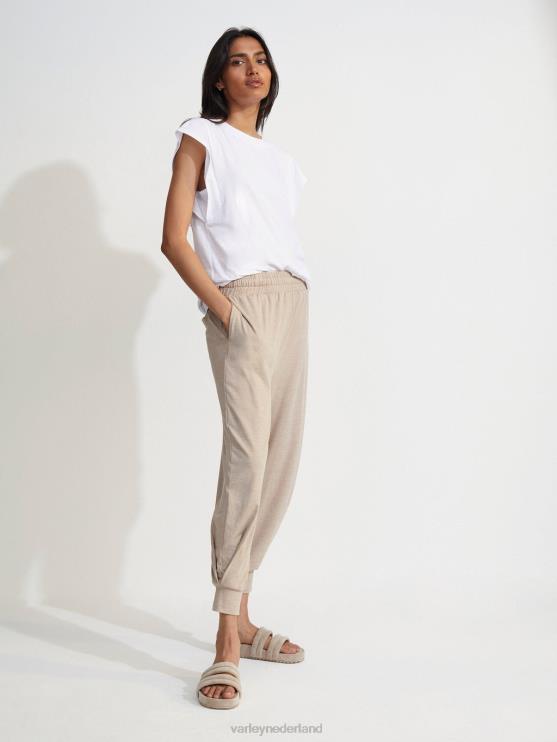 BD04L400 taupe mergel custer joggingbroek vrouwen Varley kleding
