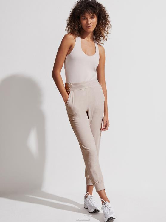 BD04L403 zilvergrijs gemêleerd siena jogger vrouwen Varley kleding