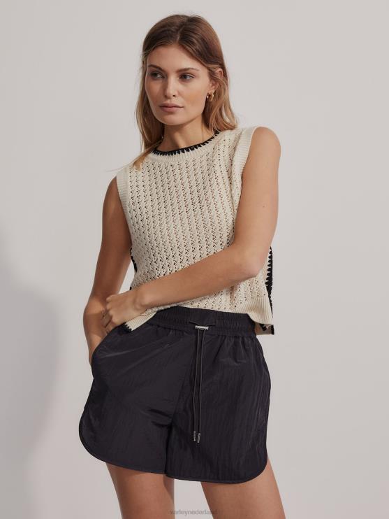 BD04L254 zwart harmon hoogbouw short 4" vrouwen Varley kleding