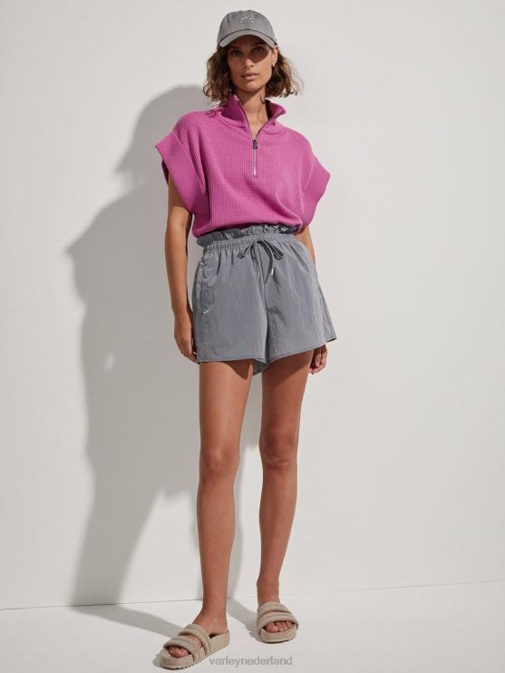 BD04L332 wind blauw tulair short met hoge taille 3