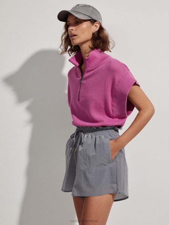 BD04L332 wind blauw tulair short met hoge taille 3