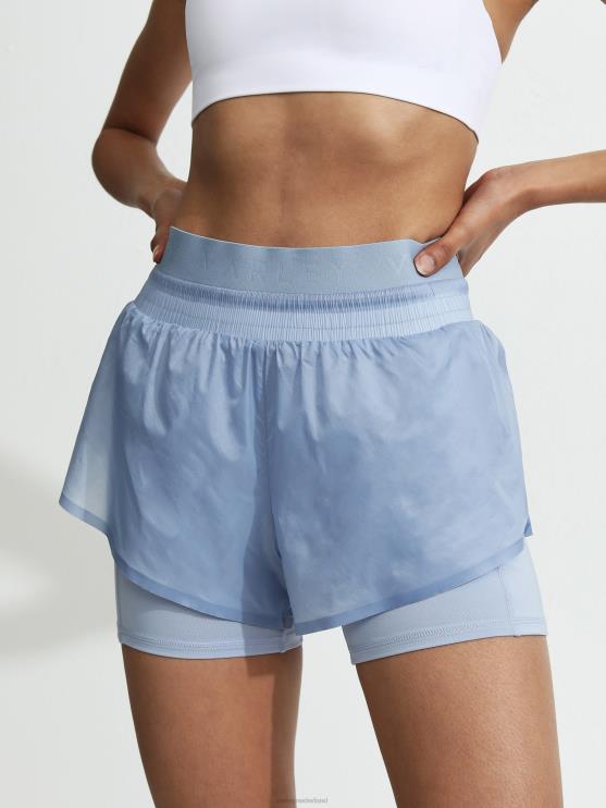 BD04L404 zen-blauw vrij kort vrouwen Varley kleding