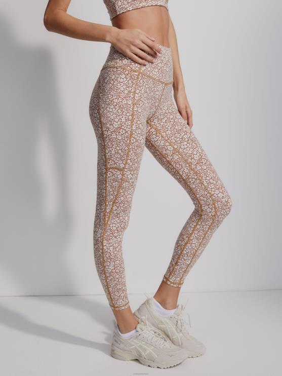 BD04L271 micro bloemen let's move zakhoge legging 25" vrouwen Varley kleding