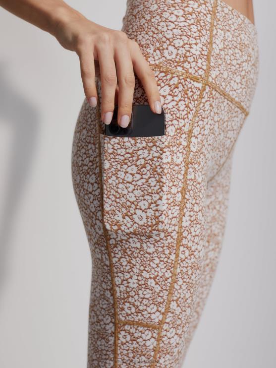 BD04L271 micro bloemen let's move zakhoge legging 25