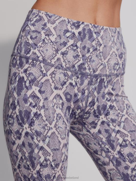 BD04L328 blauwe mix kanten slang let's move zakhoge legging 25