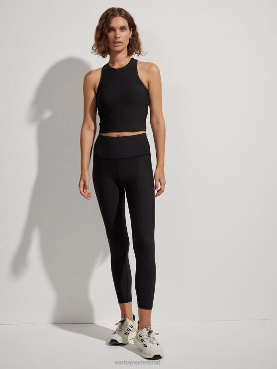 BD04L344 zwart let's move rib hoge legging 25