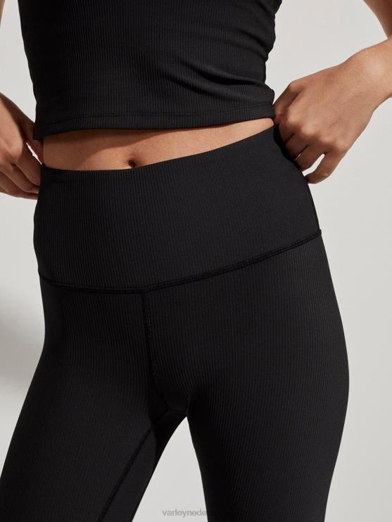 BD04L344 zwart let's move rib hoge legging 25