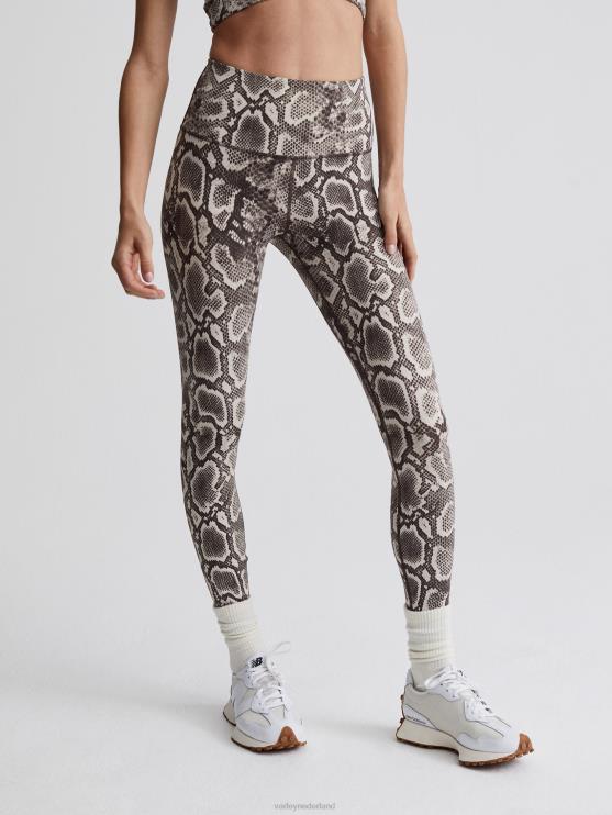 BD04L349 taupe ratelslang let's go legging met hoge taille 25" vrouwen Varley kleding