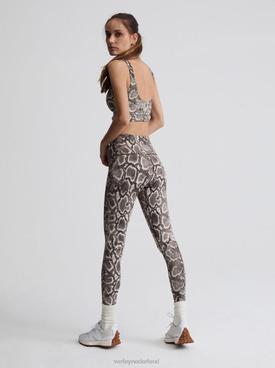 BD04L349 taupe ratelslang let's go legging met hoge taille 25