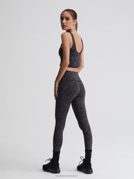 BD04L351 monochrome jachtluipaard let's go legging met hoge taille 25