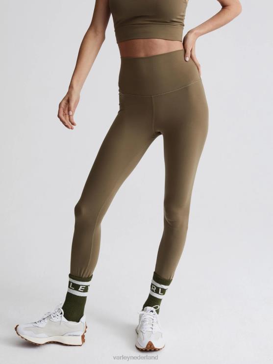 BD04L387 stoffig groen altijd superhoge legging 25