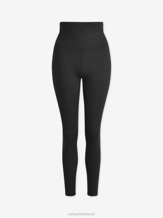 BD04L397 zwarte mergel altijd warme super hoge legging 25