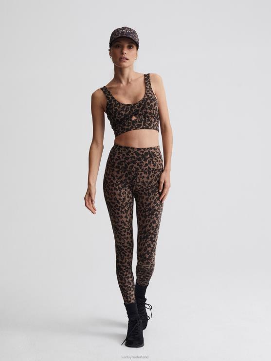 BD04L398 koper wazig dier let's go superhoge legging 25" vrouwen Varley kleding