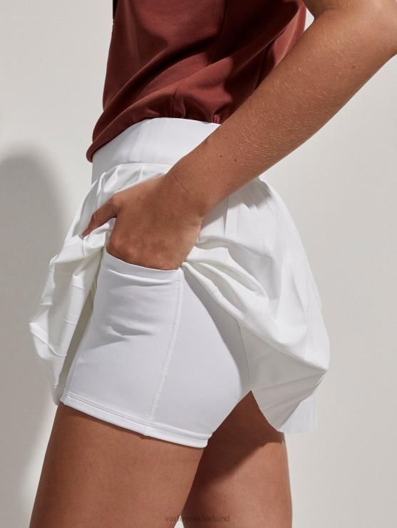 BD04L354 wit kalmia halfhoge skort vrouwen Varley kleding