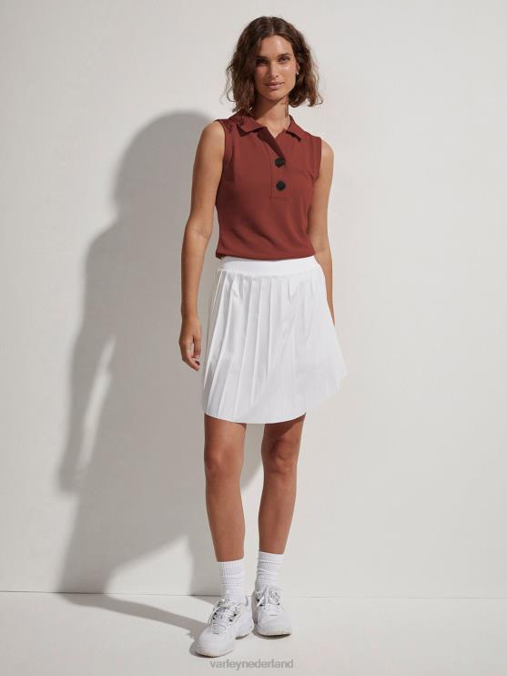 BD04L358 wit newman hoogbouw skort vrouwen Varley kleding