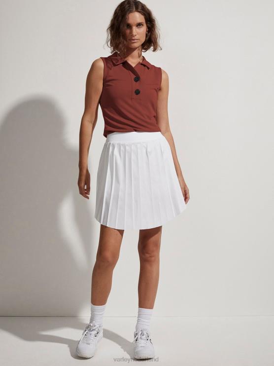 BD04L358 wit newman hoogbouw skort vrouwen Varley kleding