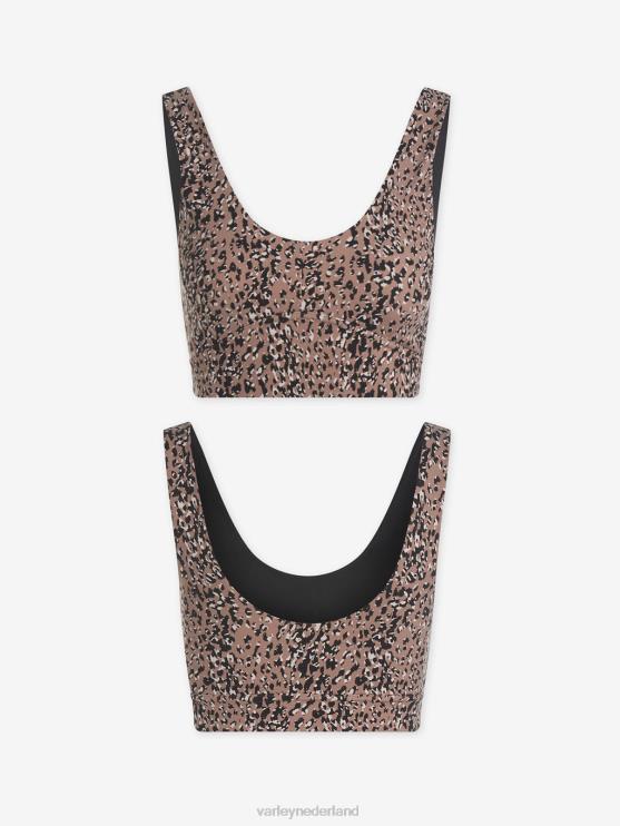 BD04L45 mauve mix spikkel dier laten we gaan Elsie BH vrouwen Varley kleding