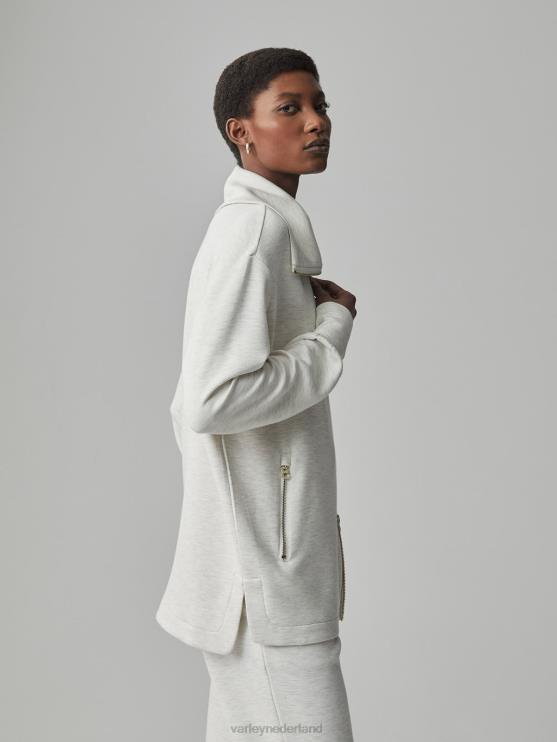 BD04L112 ivoor mergel adair jack met ritssluiting vrouwen Varley kleding