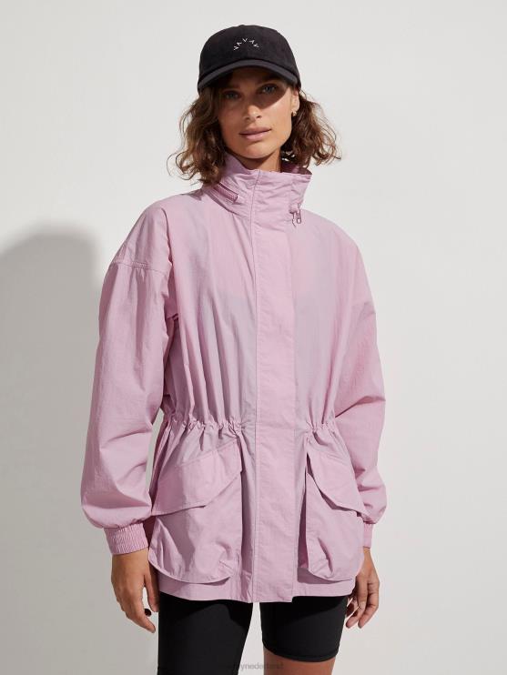 BD04L410 mauve mist nellie relaxed-fit windjack vrouwen Varley kleding