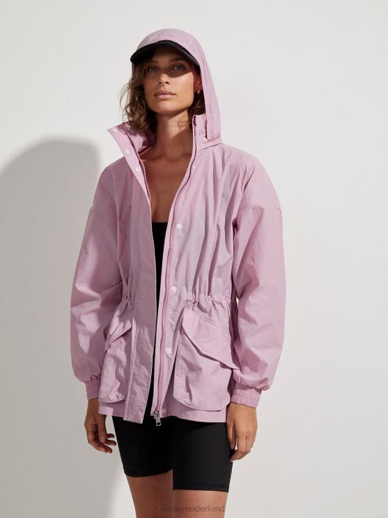 BD04L410 mauve mist nellie relaxed-fit windjack vrouwen Varley kleding