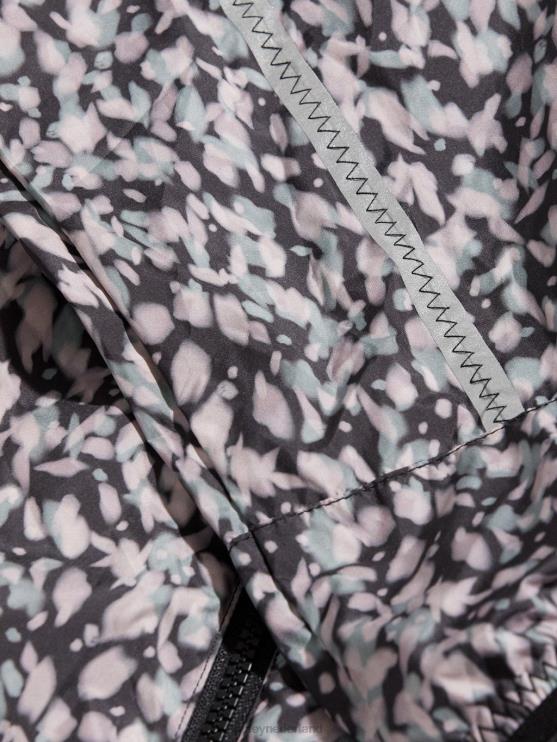 BD04L412 donker bewegingsblaadje terras hardloopjack met print vrouwen Varley kleding