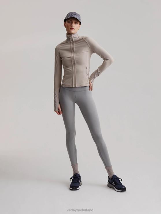 BD04L416 taupe klei middellandse jas vrouwen Varley kleding