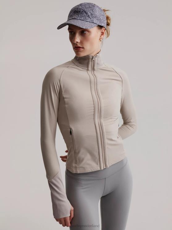 BD04L416 taupe klei middellandse jas vrouwen Varley kleding