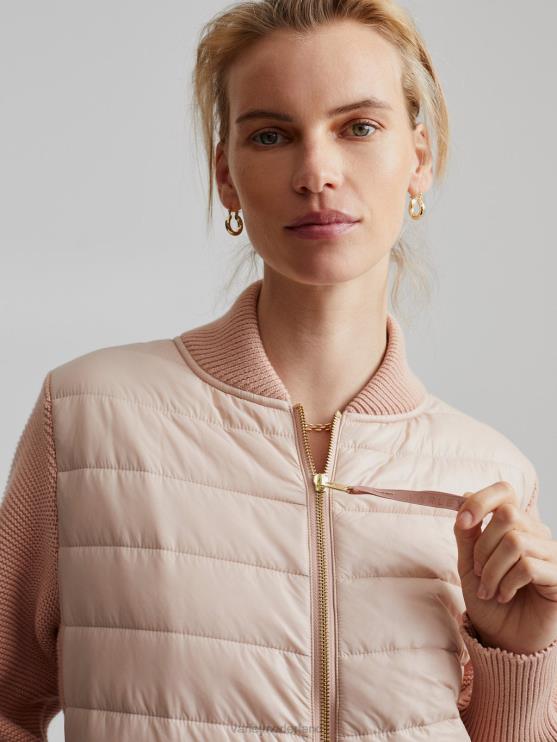 BD04L419 mahonie roos larkin jas vrouwen Varley kleding