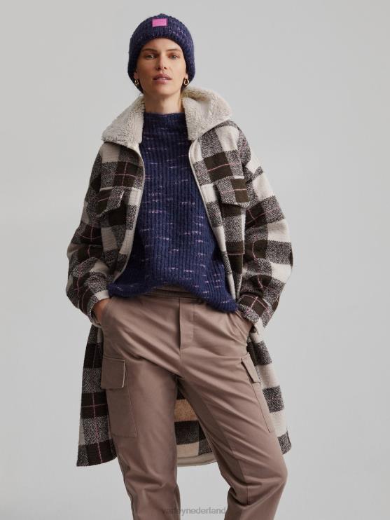 BD04L420 winterkoninkje macro controleren dikke vacht vrouwen Varley kleding