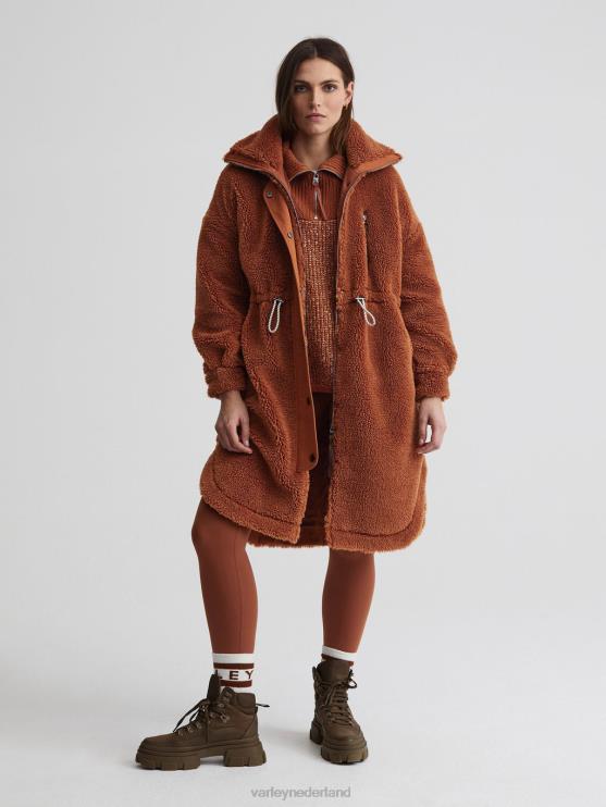 BD04L438 karamel café jones jas vrouwen Varley kleding