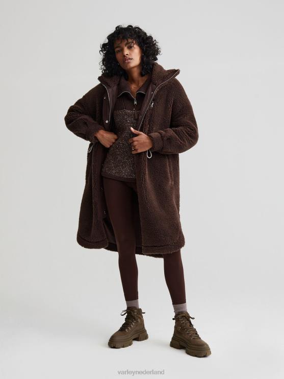 BD04L439 koffieboon jones jas vrouwen Varley kleding