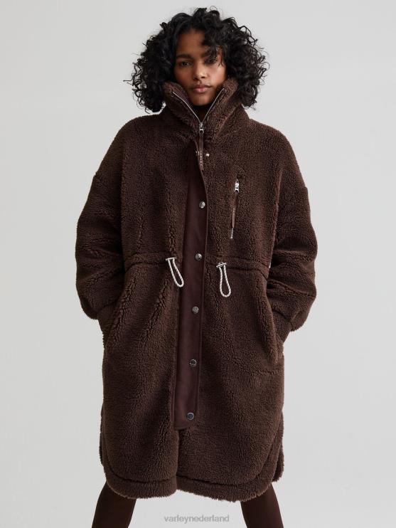 BD04L439 koffieboon jones jas vrouwen Varley kleding