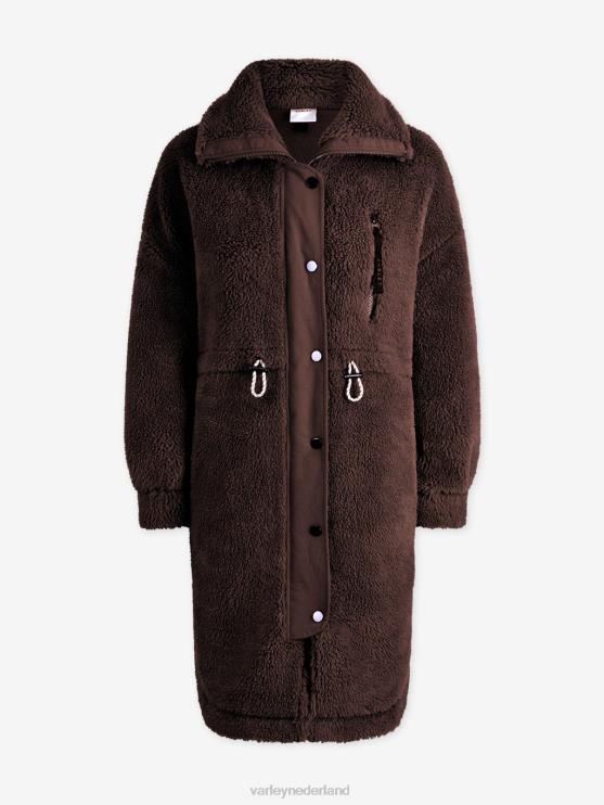 BD04L439 koffieboon jones jas vrouwen Varley kleding