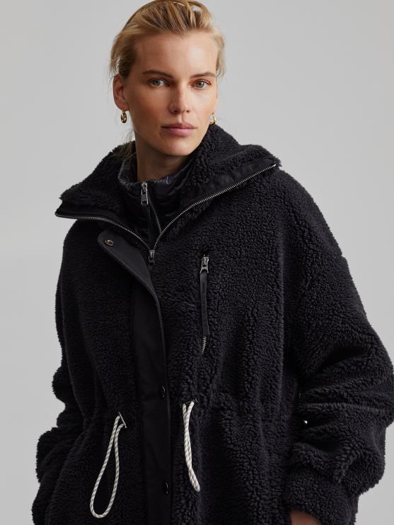 BD04L441 zwart jones jas vrouwen Varley kleding