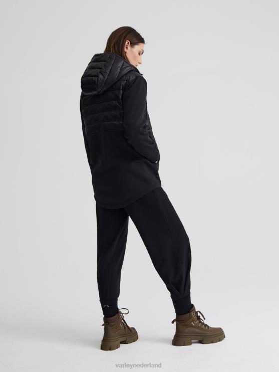 BD04L452 zwart kerwin jas vrouwen Varley kleding