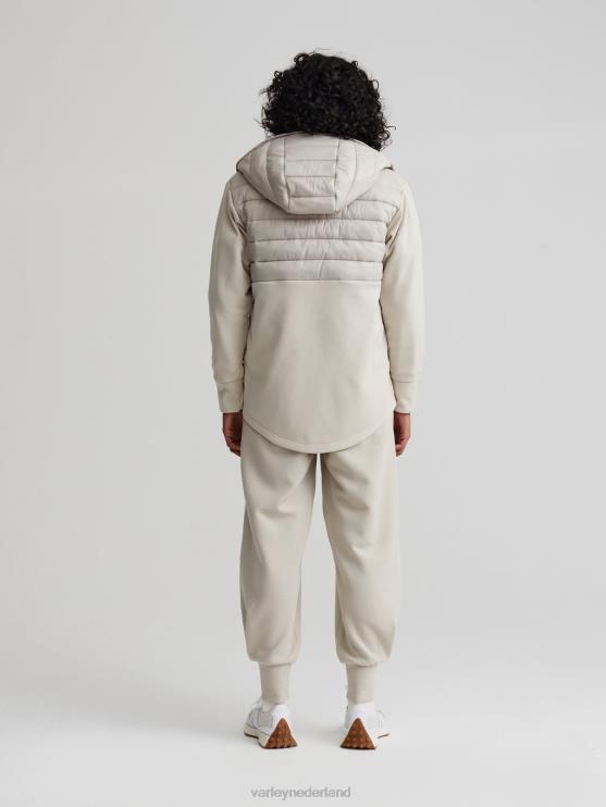 BD04L454 zilveren omlijning kerwin jas vrouwen Varley kleding