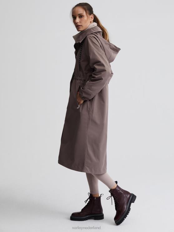 BD04L455 ijzer grove lange parka vrouwen Varley kleding