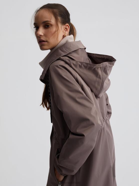 BD04L455 ijzer grove lange parka vrouwen Varley kleding